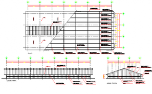 Wall section detail and toilet elevation detail dwg file - Cadbull