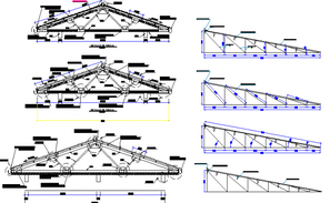 Structural Roof truss plan detail - Cadbull