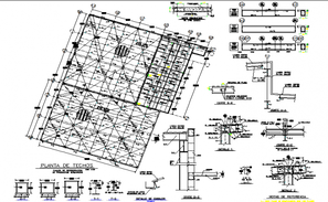 Structural Roof truss plan detail - Cadbull