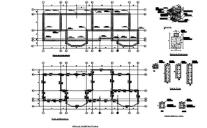 Floor plan and ceiling plan detail dwg file - Cadbull