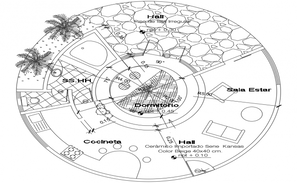 Multi-cuisine restaurant general plan and constructive details dwg file ...