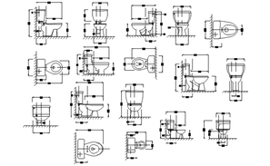 Toilet detail drawing defined in this AutoCAD drawing file. Download ...