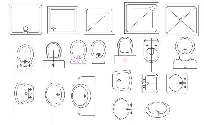 Bath Tub Free CAD Blocks Top View Drawing - Cadbull