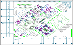 School Building Font Elevation Design Download DWG File - Cadbull