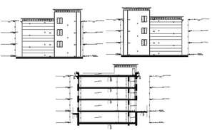 Multi-flooring school architecture project details dwg file - Cadbull