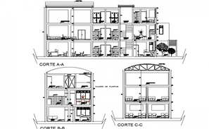 Kindergarten pre school elevation plan dwg file - Cadbull