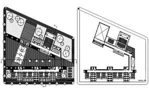 Hostel Building False Ceiling Plan AutoCAD Drawing - Cadbull