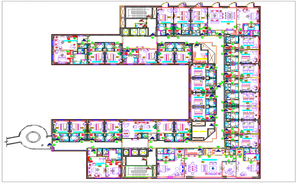 Sectional elevation of a high rise building model detailing file - Cadbull