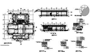 Ground and first floor plan layout plan of administration office dwg ...