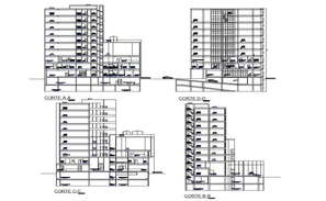 Office Building With Sewage Plan DWG File - Cadbull