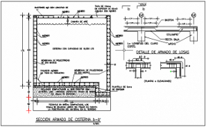 Staircase and beam section plan detail dwg file - Cadbull
