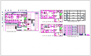 Auditorium layout plan detail dwg file - Cadbull