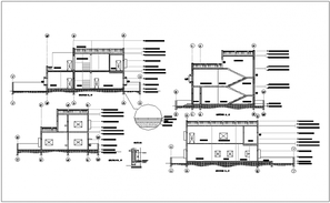 Sectional elevation detail presented in this AutoCAD drawing file ...