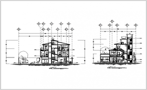 2 Storey Residential with Roof Deck Architectural project plan DWG file ...