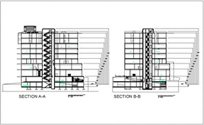 Building Wall Sections And Beam Design Architectural Drawing - Cadbull