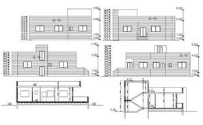 32' X 45' House Floor Plan DWG File (145 Square Yards) - Cadbull