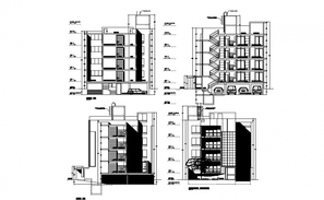 Structural detail section of louvres and window detail. - Cadbull