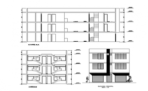 Wall Elevation And Typical Section Details Are Given In This Autocad 