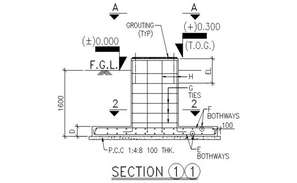 Pile Foundation Drawing Of Commercial Building Dwg File - Cadbull