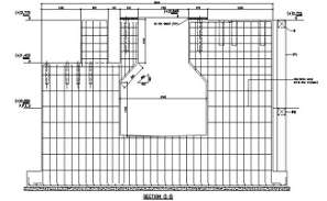 Standing seam roof CAD detail - cadblocksfree