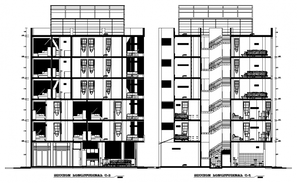 2d view drawings of single story house plan elevation and section in ...