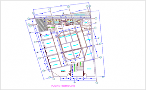 AutoCAD Drawing Of Two Commercial Floor Plan With Centerline DWG File ...