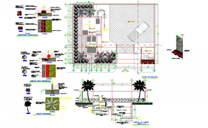 Swimming pool plan, elevation and section autocad file - Cadbull