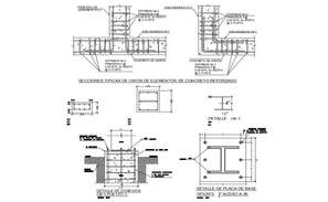 Fence section and construction details dwg file - Cadbull