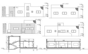 Download Free Simple House Front Elevation Design AutoCAD File - Cadbull