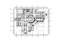 Library Plan DWG File - Cadbull