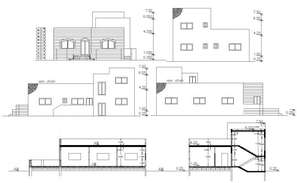 AutoCAD House Ground And First floor Plan DWG File - Cadbull