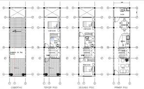 10x10m house plan is given in this Autocad drawing file. Download now ...