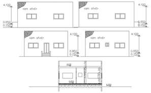 Front Side Shop And Back Side 2 BHK House Plan Design - Cadbull