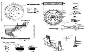 Concrete armed tank section and construction cad drawing details dwg ...