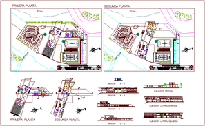 Resort plan with a detail dwg file. - Cadbull