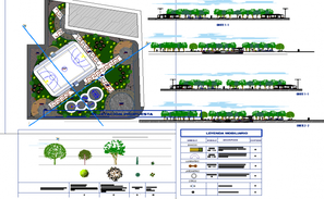 Public Park Plan Detail View And Section View Detail Dwg File, - Cadbull