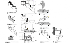 Foundation plan and section detail dwg file - Cadbull