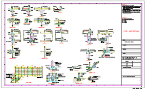 Column joint section detail dwg file - Cadbull