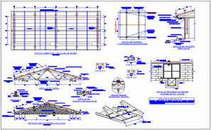 Metal lockers elevation and detail view of steel structure for dental ...