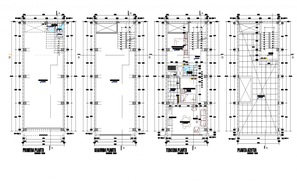 Housing plan 2d elevation details - Cadbull