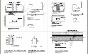 Details of foundation layout plan, tower layout plan, reinforcement of ...