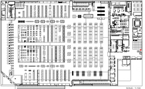 City Super Market All Sided Sectional Details With Shops Dwg File - Cadbull