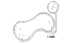 Clubhouse Plan CAD Drawing - Cadbull