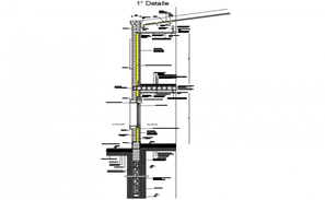 Structure detail of poll structure foundation detail dwg file - Cadbull