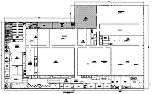 Drawing of office plan with detail dimension in AutoCAD - Cadbull