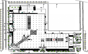 Top view of Locales comerciales - bazar dwg file - Cadbull