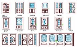 Elevation of a window dwg file - Cadbull