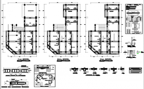 Plan and elevation view of house dwg file - Cadbull