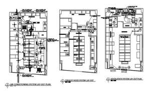 Interior side elevation and section view of floor dwg file - Cadbull