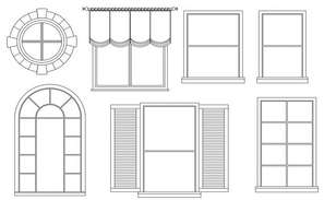 PVC door design with section view dwg file - Cadbull